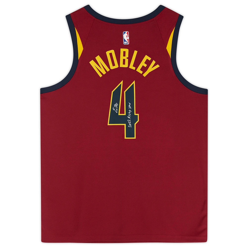 Evan Mobley Wine Cleveland Cavaliers Autographed Nike Icon Swingman Jersey with "2022 Rising Star" Inscription