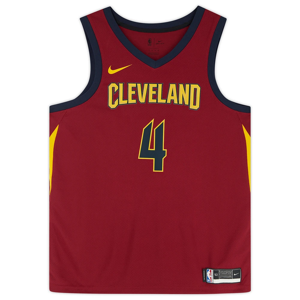 Evan Mobley Wine Cleveland Cavaliers Autographed Nike Icon Swingman Jersey with "2022 Rising Star" Inscription