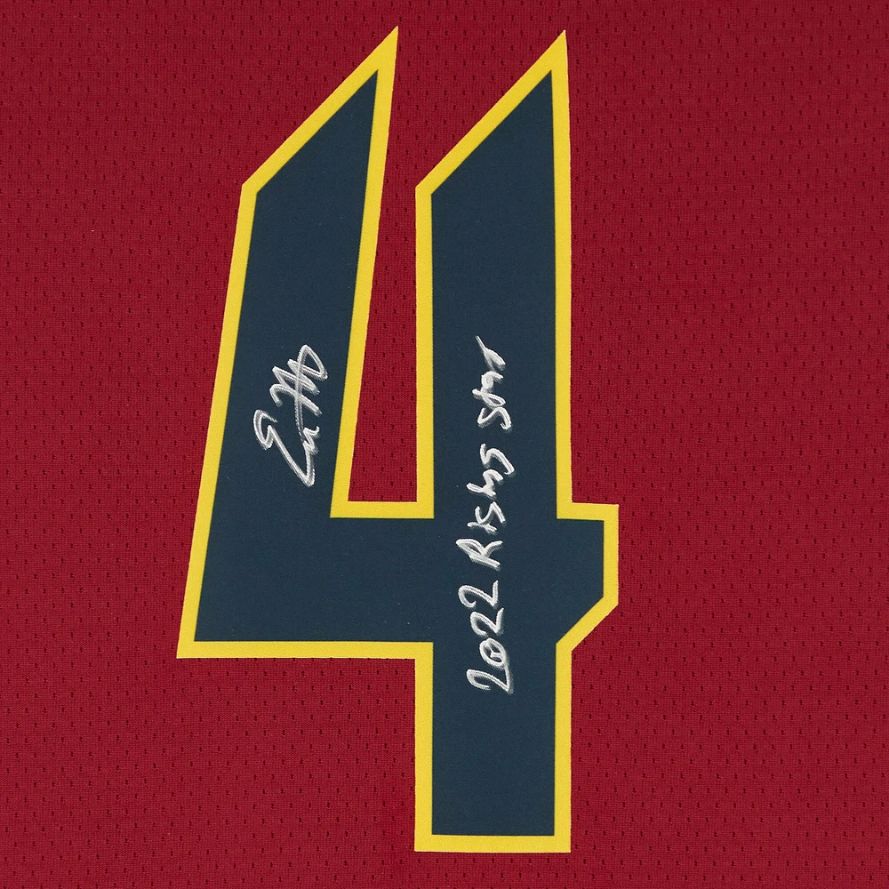 Evan Mobley Wine Cleveland Cavaliers Autographed Nike Icon Swingman Jersey with "2022 Rising Star" Inscription