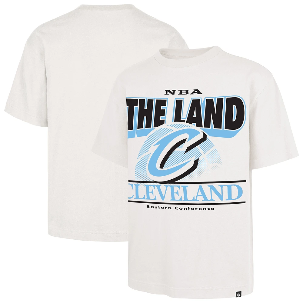 Men's '47  White Cleveland Cavaliers City Edition Shifty Foundation T-Shirt