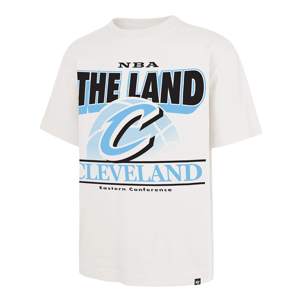 Men's '47  White Cleveland Cavaliers City Edition Shifty Foundation T-Shirt