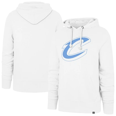Men's '47  White Cleveland Cavaliers Headline Pullover Hoodie