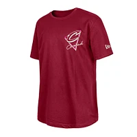 Men's New Era  Wine Cleveland Cavaliers Glow-in-the-Dark T-Shirt