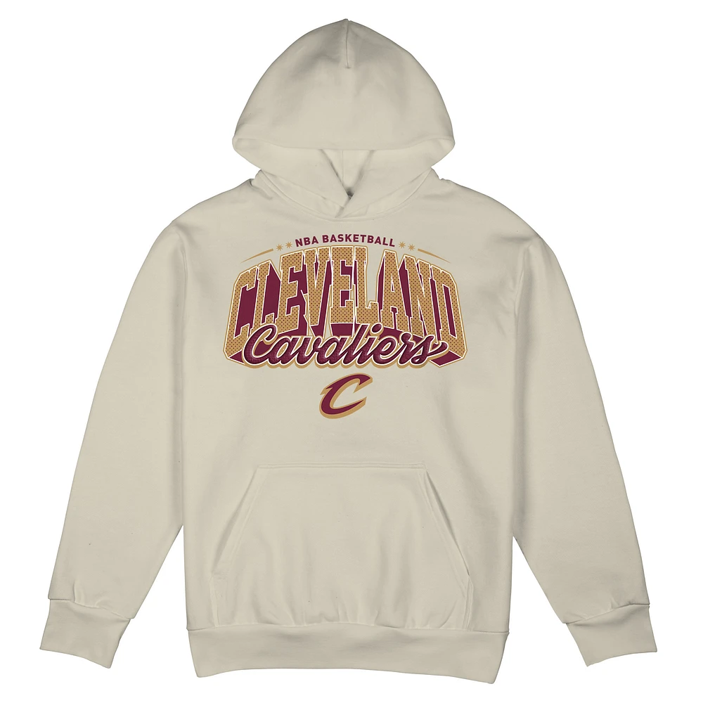 Men's Stadium Essentials  Cream Cleveland Cavaliers Your Way Oversized Urban Pullover Hoodie