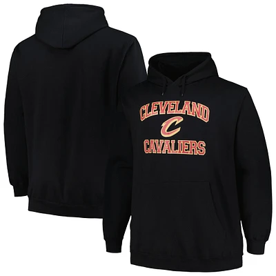 Men's Black Cleveland Cavaliers Big & Tall Heart Soul Pullover Hoodie