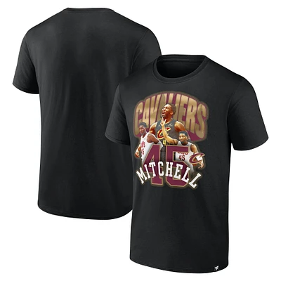 T-shirt noir pour homme Donovan Mitchell, fanatiques des Cleveland Cavaliers, Notorious 4.0