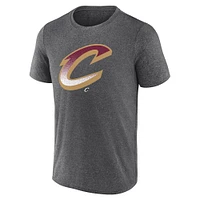 Men's Fanatics Heather Charcoal Cleveland Cavaliers Iconic Overtime T-Shirt