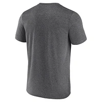 Men's Fanatics Heather Charcoal Cleveland Cavaliers Iconic Overtime T-Shirt