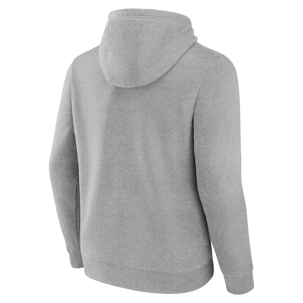 Sweat à capuche avec logo principal des Cleveland Cavaliers Fanatics gris chiné pour hommes