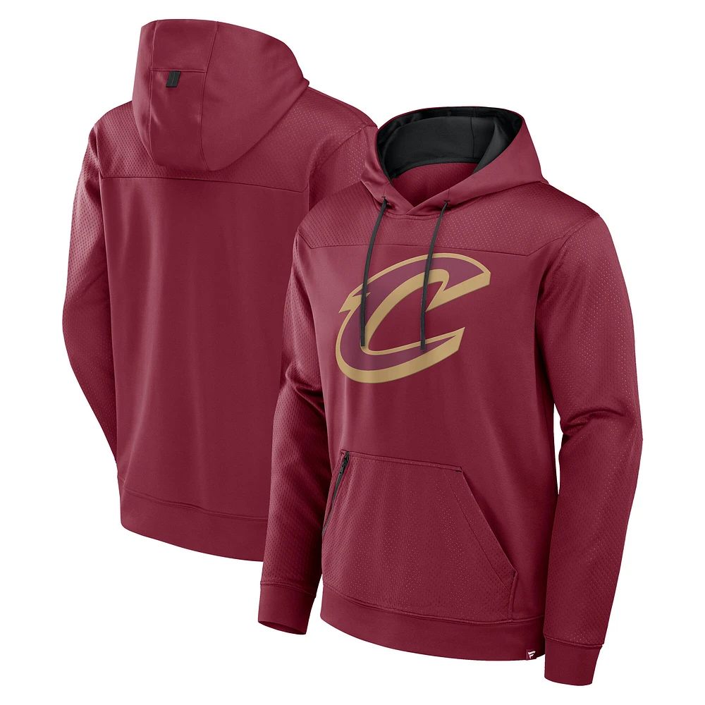 Sweat à capuche Fanatics Wine pour homme Cleveland Cavaliers Reserve Defender