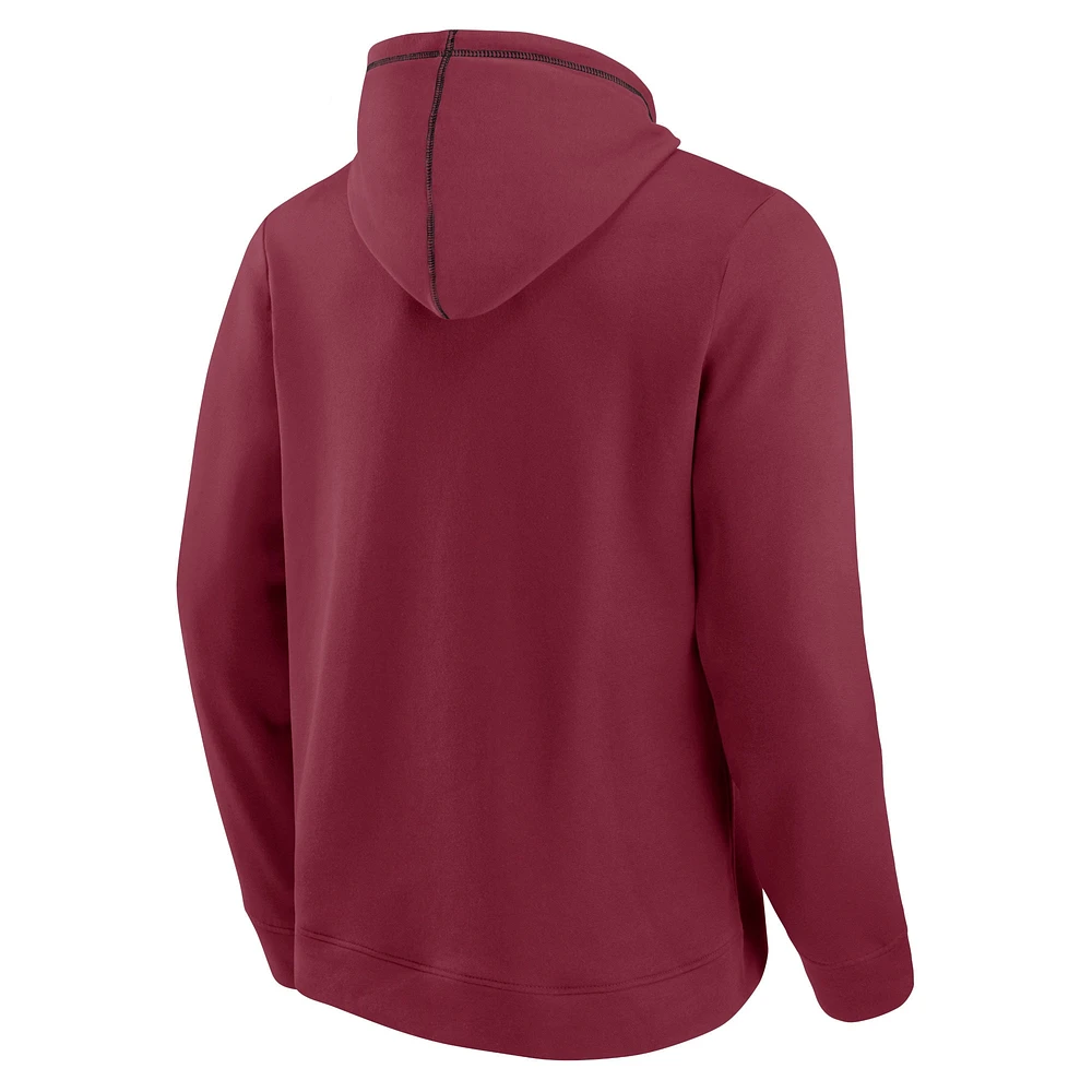 Men's Fanatics Wine Cleveland Cavaliers Split the Crowd - Pullover Hoodie