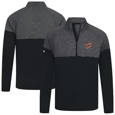 Haut à glissière quart de tour noir rayures classiques des Cleveland Cavaliers pour homme