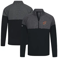 Haut à glissière quart de tour noir rayures classiques des Cleveland Cavaliers pour homme