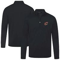 Men's Levelwear Black Cleveland Cavaliers Heron Quarter-Zip Top