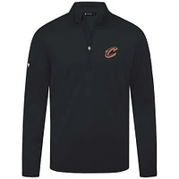 Men's Levelwear Black Cleveland Cavaliers Heron Quarter-Zip Top