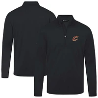 Men's Levelwear Black Cleveland Cavaliers Heron Quarter-Zip Top