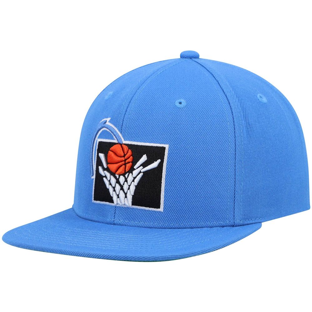 New York Knicks Mitchell & Ness Hardwood Classics MVP Team Ground 2.0 Fitted  Hat - Blue