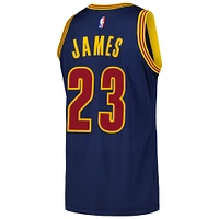 Men's Mitchell & Ness LeBron James Navy Cleveland Cavaliers 2015/16 Hardwood Classics Authentic Jersey