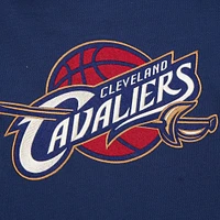 Men's Mitchell & Ness Navy Cleveland Cavaliers Hardwood Classics Lightweight Thermal Pullover Hoodie