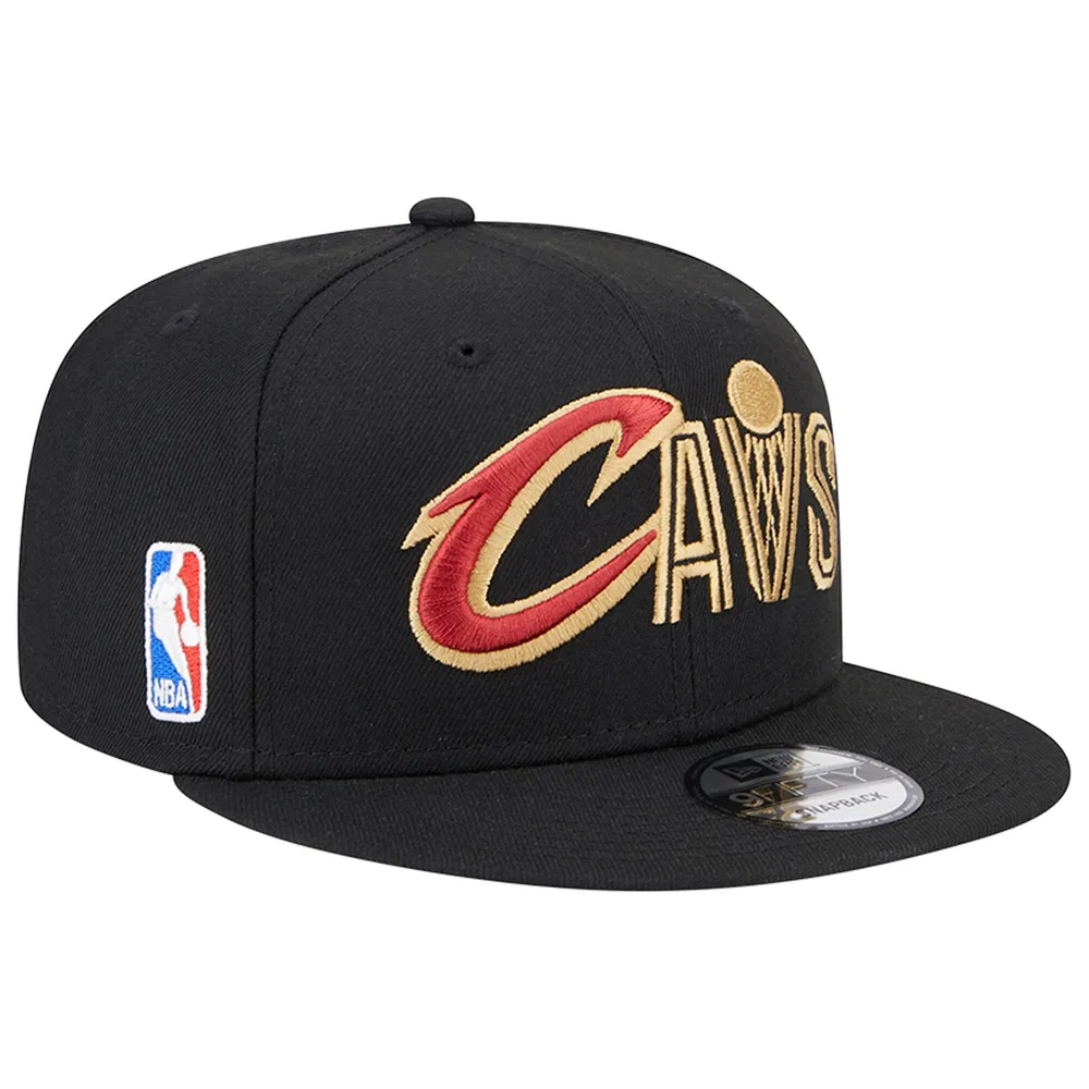 Cleveland Cavaliers New Era Logo Blend 9FIFTY Snapback Hat - Black | Green Tree Mall