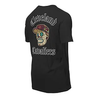 T-shirt New Era noir pour homme avec motif Sugar Skulls des Cleveland Cavaliers