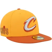 Casquette ajustée 59FIFTY Cleveland Cavaliers New Era pour homme, or/rouille