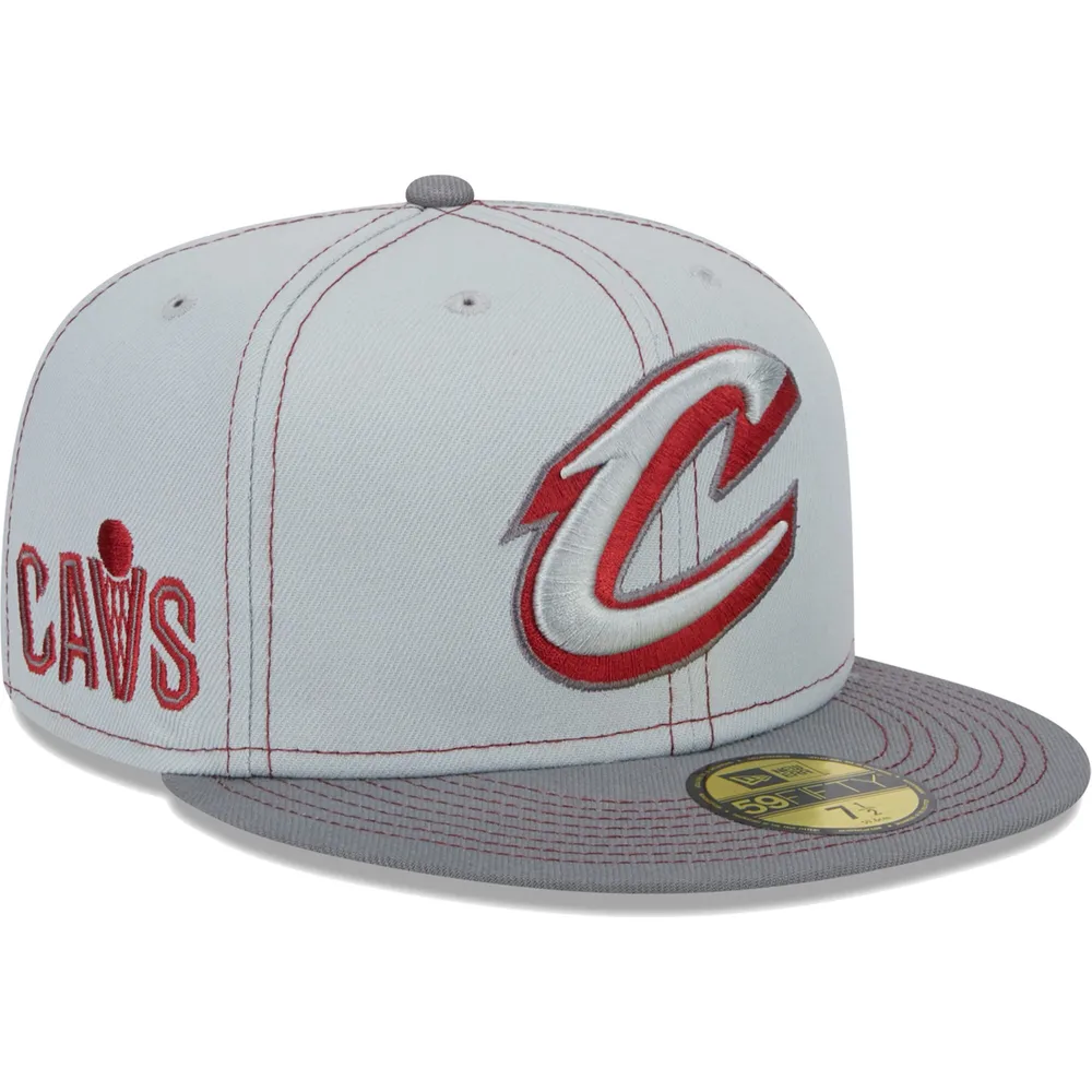 Cleveland Cavaliers New Era Color Pop 59FIFTY Fitted Hat - Gray