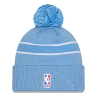 Men's New Era  Light Blue Cleveland Cavaliers 2024/25 City Edition Cuffed Knit Hat with Pom