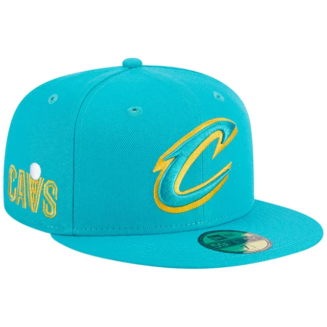 Men's Boston Red Sox New Era Turquoise/Yellow Spring Color Pack Two-Tone  59FIFTY Fitted Hat