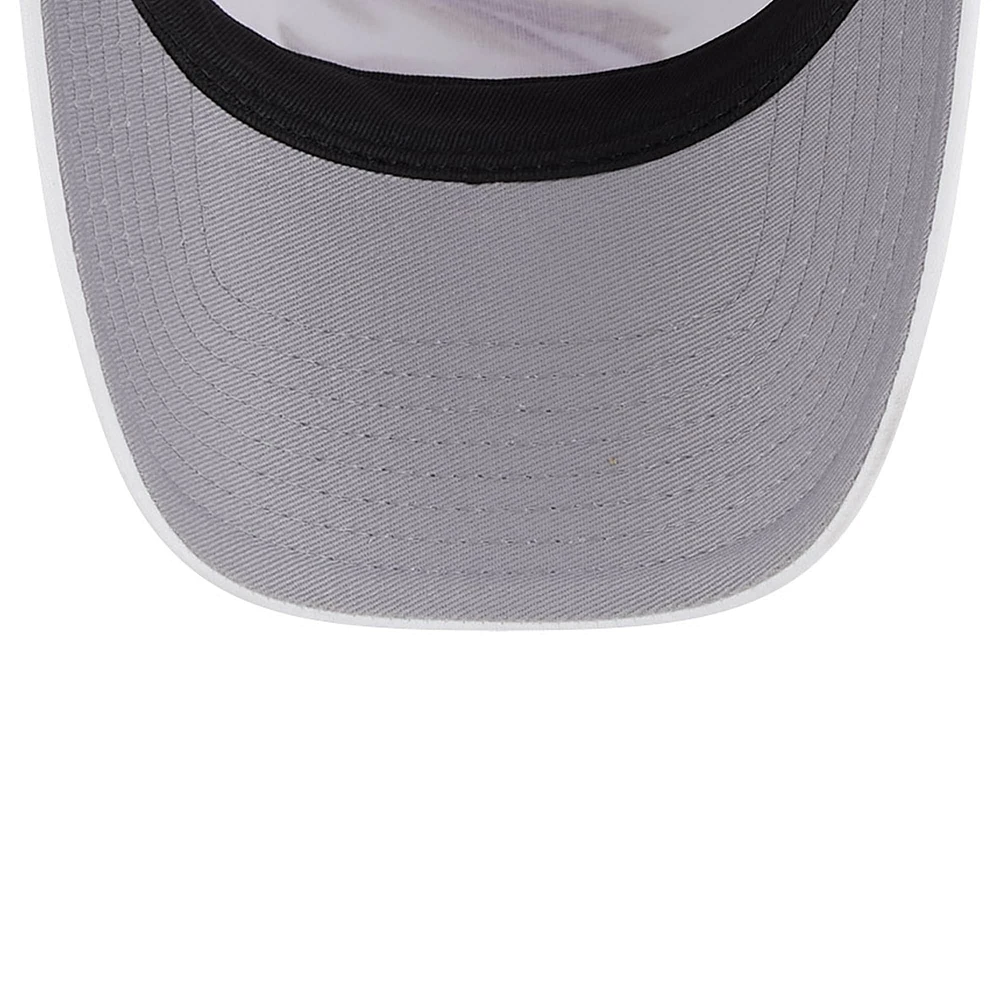 Casquette de camionneur réglable en mousse A-Frame 9FORTY Cleveland Cavaliers Court Sport New Era, blanc/vin, pour hommes