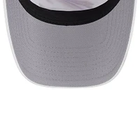 Men's New Era White/Wine Cleveland Cavaliers Court Sport Foam A-Frame 9FORTY Adjustable Trucker Hat