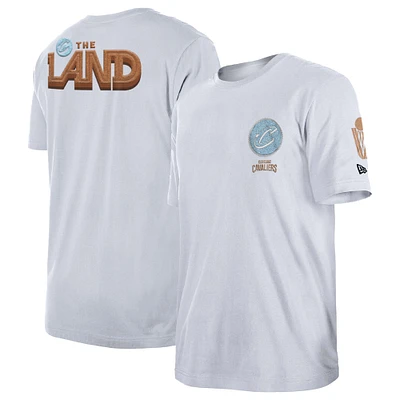 Men's New Era White Cleveland Cavaliers 2022/23 City Edition Elite Pack T-Shirt