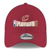 Men's New Era  Wine Cleveland Cavaliers 2025 NBA Playoffs 9FORTY Adjustable Hat