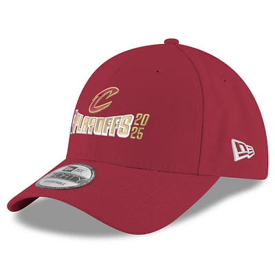 Men's New Era  Wine Cleveland Cavaliers 2025 NBA Playoffs 9FORTY Adjustable Hat