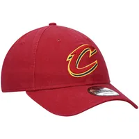 Casquette New Era Wine Cleveland Cavaliers avec logo officiel 9TWENTY Team Color réglable pour homme