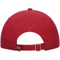 Casquette New Era Wine Cleveland Cavaliers avec logo officiel 9TWENTY Team Color réglable pour homme