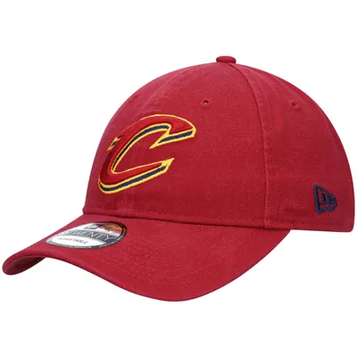 Casquette New Era Wine Cleveland Cavaliers avec logo officiel 9TWENTY Team Color réglable pour homme
