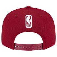 Men's New Era Wine Cleveland Cavaliers Official Team Color 9FIFTY Snapback Hat