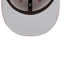 Men's New Era Wine Cleveland Cavaliers Official Team Color 9FIFTY Snapback Hat