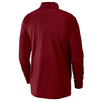 Men's Nike Wine Cleveland Cavaliers 2024/25 Courtside Performance Half-Zip Top