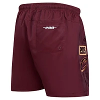 Men's Pro Standard Wine Cleveland Cavaliers Area Code Shorts