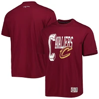 Men's Tommy Jeans Wine Cleveland Cavaliers Mel Varsity T-Shirt