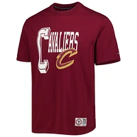 Men's Tommy Jeans Wine Cleveland Cavaliers Mel Varsity T-Shirt