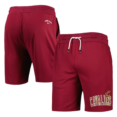 Tommy Jeans - Wine Cleveland Cavaliers Mike Short de basketball en maille pour homme