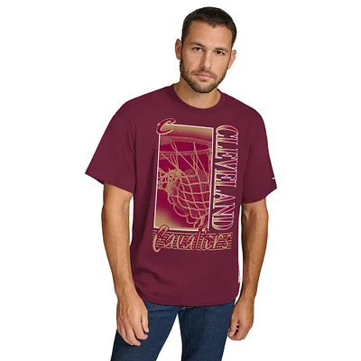 Men's Tommy Jeans Wine Cleveland Cavaliers Noah Swish T-Shirt