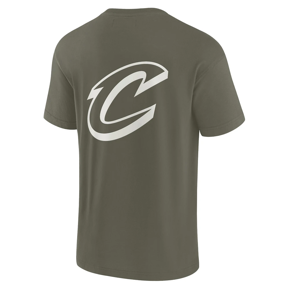 Unisex Fanatics Olive Cleveland Cavaliers Elements Super Soft Short Sleeve T-Shirt