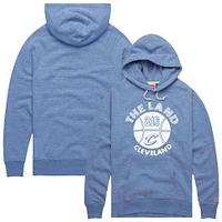 Unisex Homage Light Blue Cleveland Cavaliers Hometown Edition Tri-Blend Raglan Pullover Hoodie