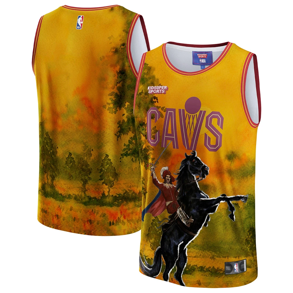 Maillot unisexe NBA & KidSuper Studios by Fanatics Gold Cleveland Cavaliers Hometown