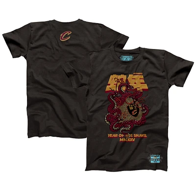 Unisex NBALab x Hyperfly Heather Black Cleveland Cavaliers Year of the Snake Lunar New Collection T-Shirt