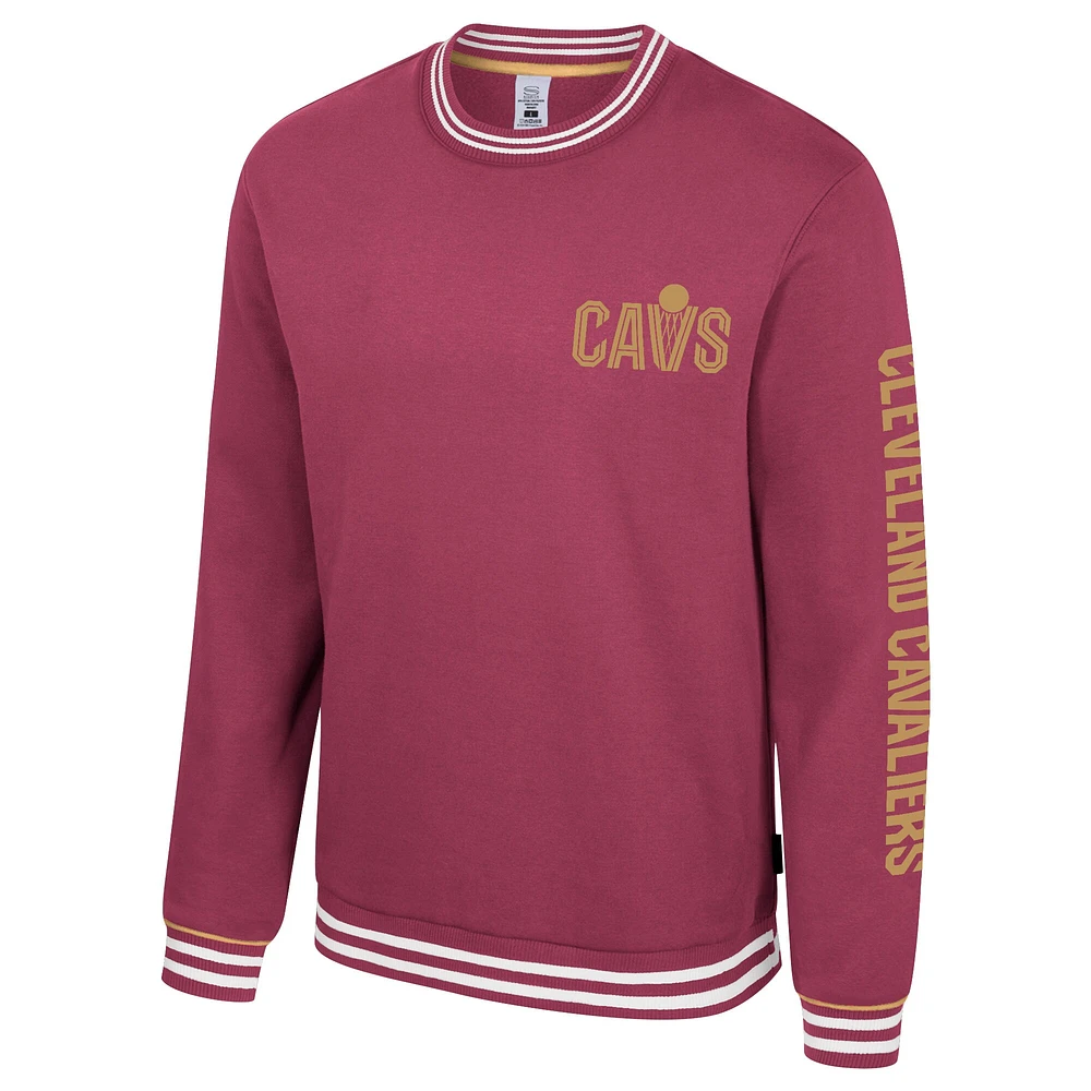 Sweat-shirt unisexe Stadium Essentials Wine Cleveland Cavaliers Half-Time 2